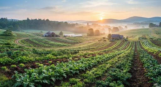 Organic farmland